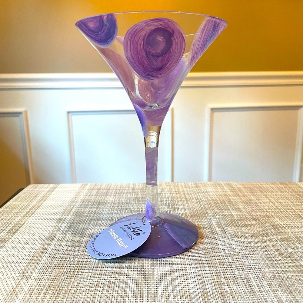 RARE Lolita Purple Haze Martini Glass